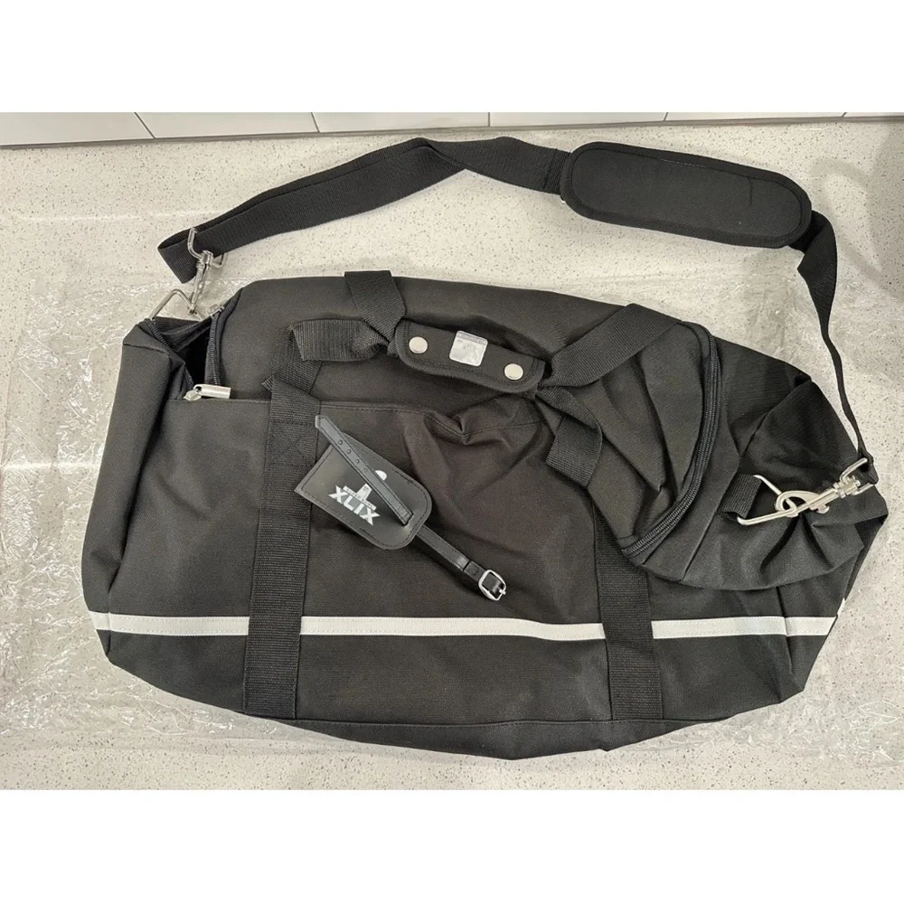 Hugo Boss sturdy nylon duffel duffle bag with shoulder strap and NFL luggage CP1